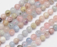 Natural Morganiet Edelsteen Kralen 6mm, streng 60 stuks