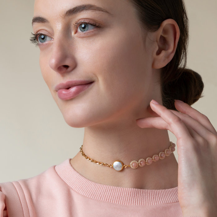 Natural Rozenkwarts Edelsteen Kralen 6mm, streng 56 stuks