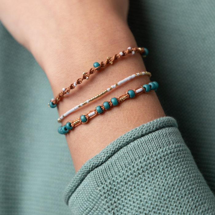 Geknoopte Armbandjes met S-lon en Miyuki Kralen maken Inspi421