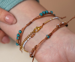 Bracelet Set with S-lon and Miyuki beads