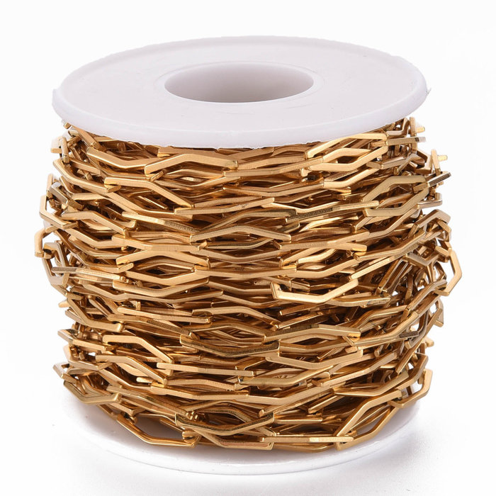 Stainless Steel Chain Ketting 16.5x7mm, 1 meter