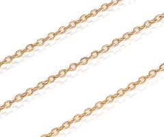 1 meter Stainless Steel Chain Ketting 2x1.5mm