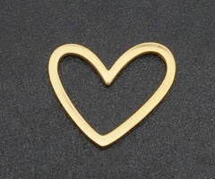 CAKVIICA 30 PC Heart Shape Charms Bling Charms For Jewelry Making