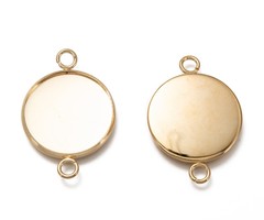 3 stuks Stainless Steel Tussenzetsel voor 20mm Cabochon 29.5x22mm