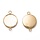 Stainless Steel Link 18K Gold Plated fits 20mm Cabochon 29.5x22mm, 3 pieces
