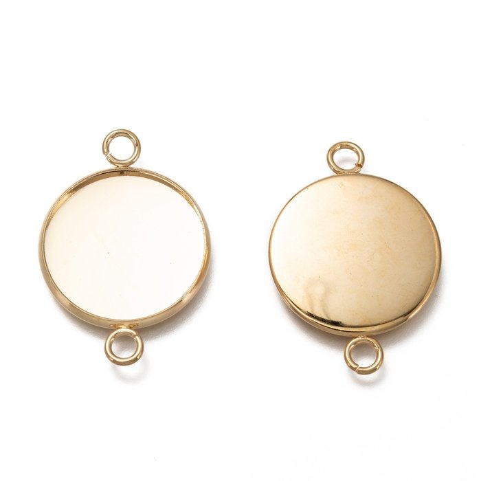 Stainless Steel Link fits 20mm Cabochon 29.5x22mm, 3 pieces