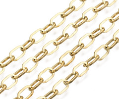 1 meter Stainless Steel Chain Ketting 6.6x4mm