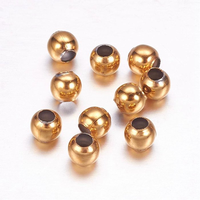 20 stuks Stainless Steel Spacer Beads 4x3.5mm - A16