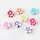 Acrylic Beads Flower Mix Colors 8x4mm, 25 pieces