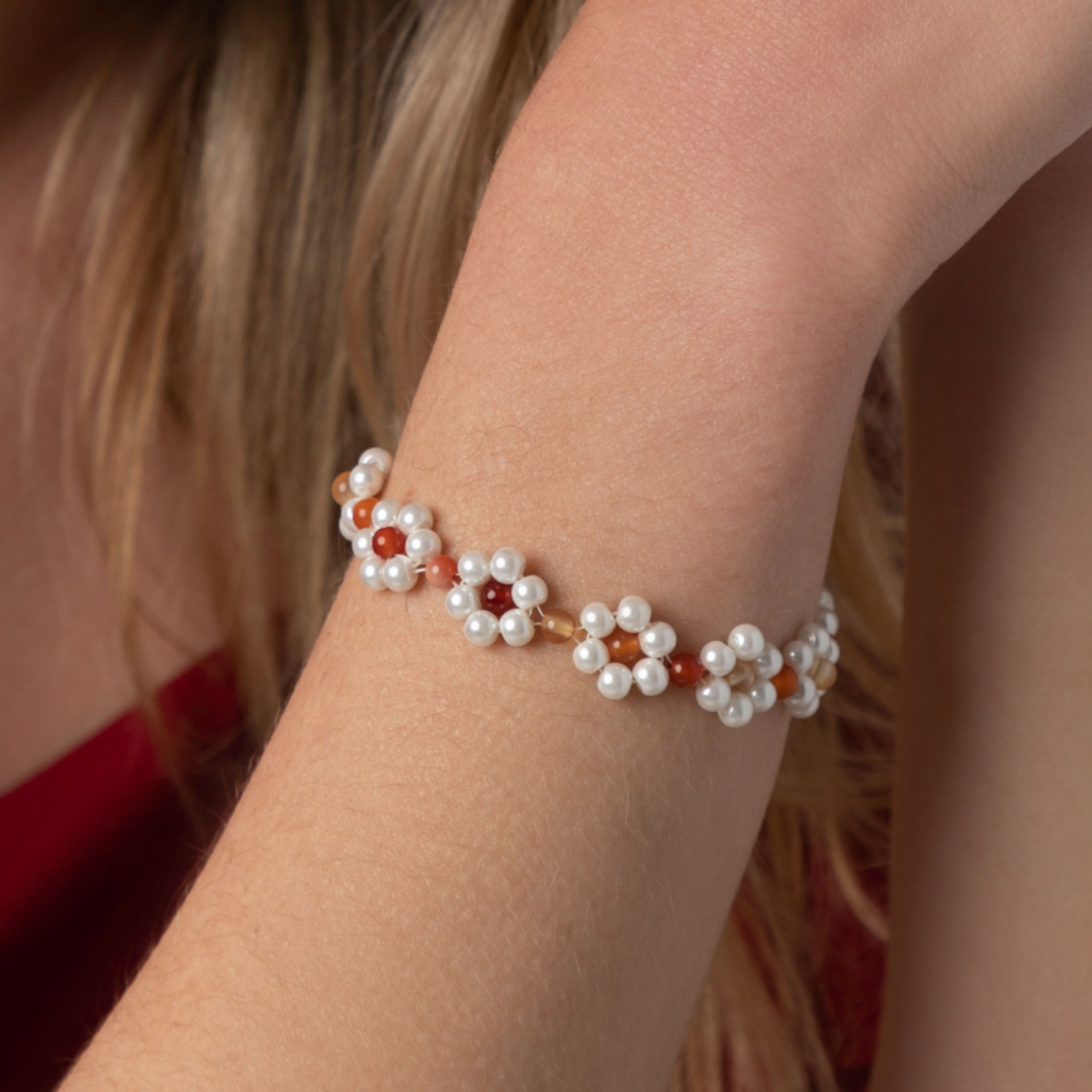 Seed Bead Jewelry Making Tutorials For Beginners/ DIY beaded bracelet/How  to make pearl bracelet 