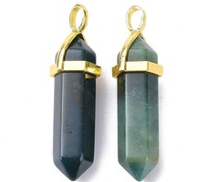 Natural Bullet Edelsteen Bedel 38~40x10~12mm Indiase Agaat