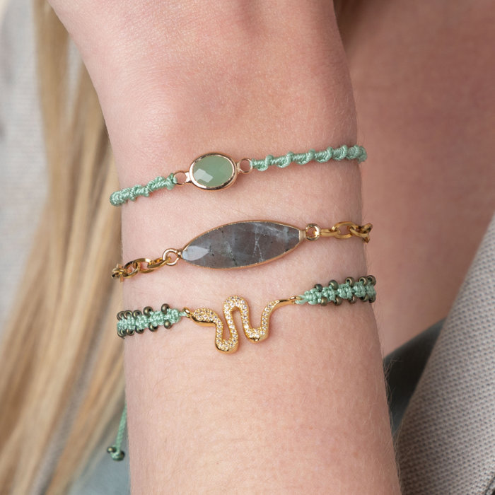 Making an Bracelet Set with Gemstone Connectors and S-lon Inspi452