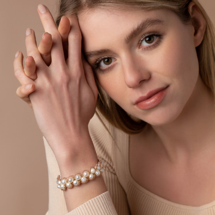 Freshwater Pearls with Copper Wire Set Inspi418