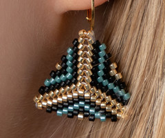 Miyuki Driehoekjes Maken (oorbellen en ketting) - Patroon + Video