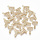 Initial Charm with Cubic Zirconia 10x8.5mm Letter T