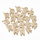 Initial Charm with Cubic Zirconia 10x8mm Letter R
