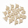 Initial Charm with Cubic Zirconia 10x8mm Letter P