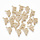 Initial Charm with Cubic Zirconia 10x6.5mm Letter F