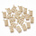 Initial Charm with Cubic Zirconia 10x6.5mm Letter E