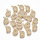Initial Charm with Cubic Zirconia 9.5x8mm Letter D