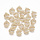 Initial Charm with Cubic Zirconia 10x8mm Letter C