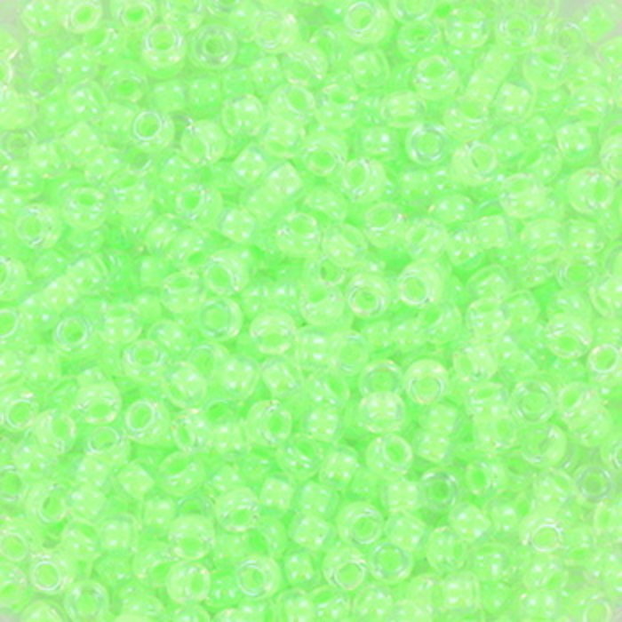 Miyuki Rocailles 11/0 - Luminous Green, 5 gram