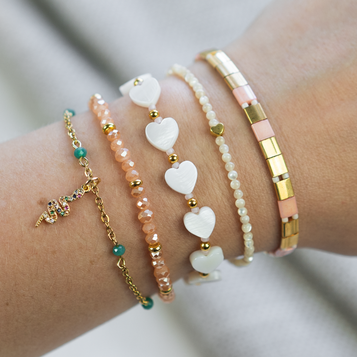 Natural Mini Schelp Kralen 2mm, streng 40cm, 174 stuks