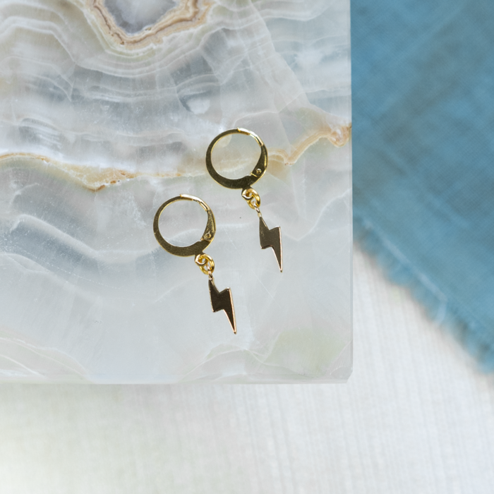 4 stuks Stainless Steel Oorbelhaakje Gold Plated 12x15mm - A15