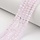 195* Faceted Beads Light Pink Shine 4x3mm, 120 pieces