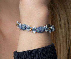 How to Knot a Bracelet Macrame Style with S-lon and Gemstones