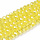 Faceted Beads Clear Yellow Shine 8x6mm, 65 pieces