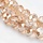 151* Faceted Beads Rose Gold Shine 6x4mm, 80 pieces