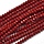 154* Facet Glaskralen Rood Shine 4x3mm, 120 stuks