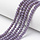 189* Faceted Glassbeads Vintage Purple Shine 6x5mm, 85 pieces