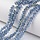 176* Faceted Glassbeads Grey Blue Shine 6x5mm, 85 pieces