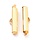 Stainless Steel Eindkapje Gold Plated voor Weefarmbandjes 20x4mm, 6 stuks