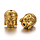 Tibetan Spacer Beads Buddha 11mm Antique Golden, 5 pieces