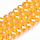 152* Faceted Beads Orange Shine 8x6mm, 65 pieces