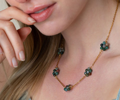 How to make a Flower Necklace and Earring Set
