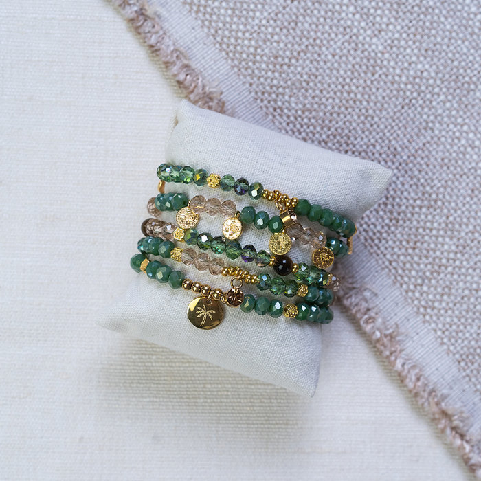 Tibetan Beads Gold Plated Flower 5mm, 20 pieces