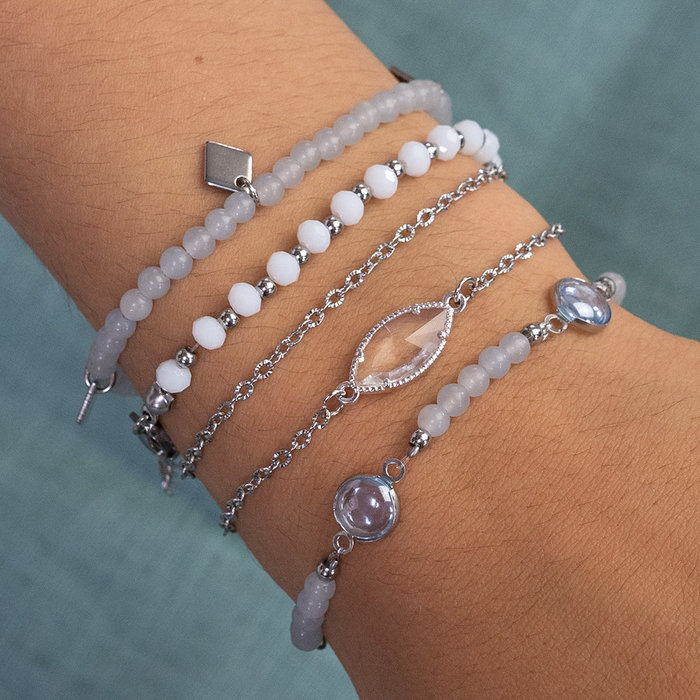 Stainless Steel Chain Silver 3x2mm, 1 meter