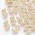 Initial Charm with Cubic Zirconia 10x8.5mm Letter S