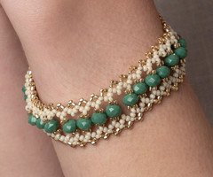 Bracelet with Facet and Miyuki Beads