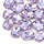 Glass Connector Oval Lilac 18x13x6.5mm