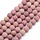 Natural Frosted Rhodonite Gemstone Beads 4mm, strand 80 pieces