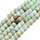 Natural Frosted Flower Amazonite Gemstone Beads 8mm, strand 40 pieces