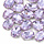 Glass Connector Oval 14x10x6.5mm Lilac