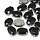Glass Connector Oval 14x10x6.5mm Black