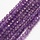 Natural Amethyst Gemstone Faceted Beads 4x3mm, strand 95 pieces