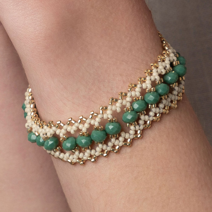 Miyuki Seed Beads 11/0 Opaque Dark Cream, 5 grams